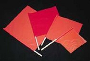 Standard Highway Orange Safety Flags (Box of 10)